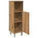 Armoire de bain chêne artisanal 30x30x95 cm bois d'ingénierie - Photo n°7