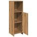 Armoire de bain chêne artisanal 30x30x95 cm bois d'ingénierie - Photo n°7