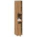 Armoire de bain chêne artisanal 32x34x188,5cm bois d'ingénierie - Photo n°1