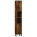 Armoire de bain chêne fumé 30x30x190 cm bois d'ingénierie - Photo n°2