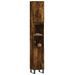 Armoire de bain chêne fumé 30x30x190 cm bois d'ingénierie - Photo n°3