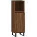 Armoire de bain chêne marron 30x30x100 cm bois d'ingénierie - Photo n°1