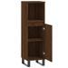 Armoire de bain chêne marron 30x30x100 cm bois d'ingénierie - Photo n°5