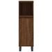 Armoire de bain chêne marron 30x30x100 cm bois d'ingénierie - Photo n°6