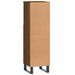 Armoire de bain chêne marron 30x30x100 cm bois d'ingénierie - Photo n°8