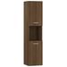 Armoire de bain Chêne marron 30x30x130 cm Bois d'ingénierie - Photo n°2