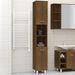 Armoire de bain Chêne marron 30x30x179 cm Bois d'ingénierie - Photo n°1