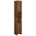 Armoire de bain Chêne marron 30x30x183,5 cm Bois d'ingénierie - Photo n°2