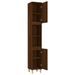 Armoire de bain chêne marron 30x30x190 cm bois d'ingénierie - Photo n°7