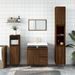 Armoire de bain chêne marron 30x30x190 cm bois d'ingénierie - Photo n°2