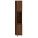 Armoire de bain chêne marron 30x30x190 cm bois d'ingénierie - Photo n°2