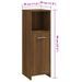 Armoire de bain Chêne marron 30x30x95 cm Bois d'ingénierie - Photo n°10