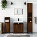 Armoire de bain chêne marron 58x33x60 cm bois d'ingénierie - Photo n°2