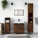 Armoire de bain chêne marron 65x33x60 cm bois d'ingénierie - Photo n°1