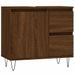 Armoire de bain chêne marron 65x33x60 cm bois d'ingénierie - Photo n°2