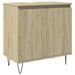 Armoire de bain chêne sonoma 58x33x60 cm bois d'ingénierie - Photo n°2