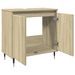 Armoire de bain chêne sonoma 58x33x60 cm bois d'ingénierie - Photo n°4