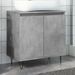 Armoire de bain gris béton 58x33x60 cm bois d'ingénierie - Photo n°1