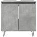 Armoire de bain gris béton 58x33x60 cm bois d'ingénierie - Photo n°4