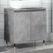 Armoire de bain gris béton 58x33x60 cm bois d'ingénierie - Photo n°1