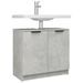 Armoire de bain Gris béton 64,5x33,5x59 cm Bois d'ingénierie - Photo n°5