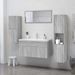 Armoire de bain Sonoma gris 30x30x130 cm Bois d'ingénierie - Photo n°3