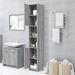 Armoire de bain Sonoma gris 30x30x183,5 cm Bois d'ingénierie - Photo n°7