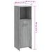 Armoire de bain Sonoma gris 30x30x95 cm Bois d'ingénierie - Photo n°10