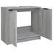 Armoire de bain Sonoma gris 64,5x33,5x59 cm Bois d'ingénierie - Photo n°9