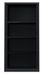 Armoire de bureau à rideaux noir 2 portes coulissantes Klass L 90 x H 180 x P 43 cm - Photo n°4