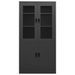 Armoire de bureau Anthracite 90x40x180 cm Acier - Photo n°2