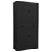 Armoire de bureau Anthracite 90x40x180 cm Acier - Photo n°1
