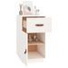 Armoire de bureau Blanc 40x50x75 cm Bois massif de pin - Photo n°5