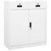 Armoire de bureau Blanc 90x40x102 cm Acier - Photo n°1