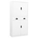Armoire de bureau Blanc 90x40x180 cm Acier 2 - Photo n°1
