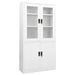 Armoire de bureau Blanc 90x40x180 cm Acier 4 - Photo n°1