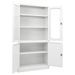 Armoire de bureau Blanc 90x40x180 cm Acier 4 - Photo n°5