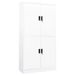 Armoire de bureau Blanc 90x40x180 cm Acier 3 - Photo n°1