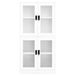 Armoire de bureau Blanc 90x40x180 cm Acier et verre trempé 2 - Photo n°1