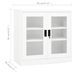 Armoire de bureau Blanc 90x40x90 cm Acier - Photo n°8