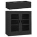 Armoire de bureau et jardinière Anthracite 90x40x113 cm Acier - Photo n°1