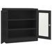 Armoire de bureau et jardinière Anthracite 90x40x113 cm Acier - Photo n°8