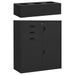 Armoire de bureau et jardinière Anthracite 90x40x125 cm Acier - Photo n°1