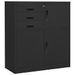 Armoire de bureau et jardinière Anthracite 90x40x125 cm Acier - Photo n°6