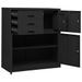 Armoire de bureau et jardinière Anthracite 90x40x125 cm Acier - Photo n°7