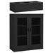 Armoire de bureau et jardinière Anthracite 90x40x128 cm Acier - Photo n°1