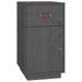 Armoire de bureau Gris 40x50x75 cm Bois massif de pin - Photo n°2