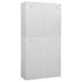 Armoire de bureau Gris clair 90x40x180 cm Acier - Photo n°9