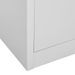 Armoire de bureau Gris clair 90x40x180 cm Acier - Photo n°10