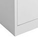 Armoire de bureau Gris clair 90x40x180 cm Acier 4 - Photo n°6